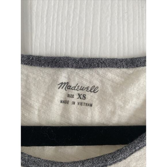 Madewell Womens XS Baseball Slub Top‎ - Picture 2 of 6
